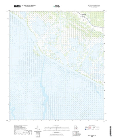United States Geological Survey Bayou Cocodrie, LA (2020, 24000-Scale) digital map
