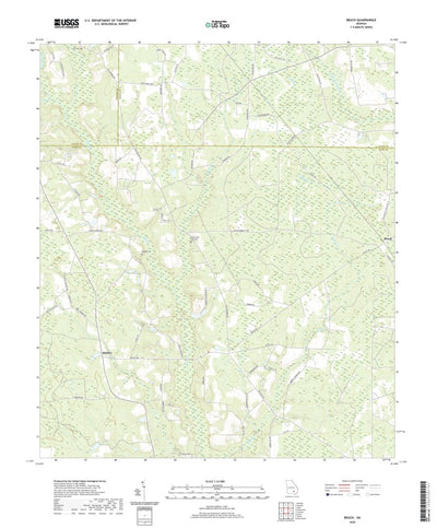 United States Geological Survey Beach, GA (2020, 24000-Scale) digital map