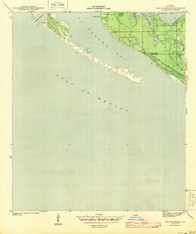 United States Geological Survey Beacon Beach, FL (1943, 31680-Scale) digital map