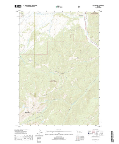 United States Geological Survey Beacon Point, MT (2020, 24000-Scale) digital map