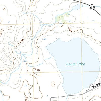 United States Geological Survey Bean Lake, MT (2020, 24000-Scale) digital map