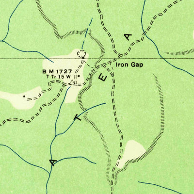 United States Geological Survey Beans Creek, TN (1936, 24000-Scale) digital map