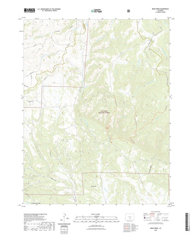 United States Geological Survey Bear Creek, CO (2022, 24000-Scale) digital map