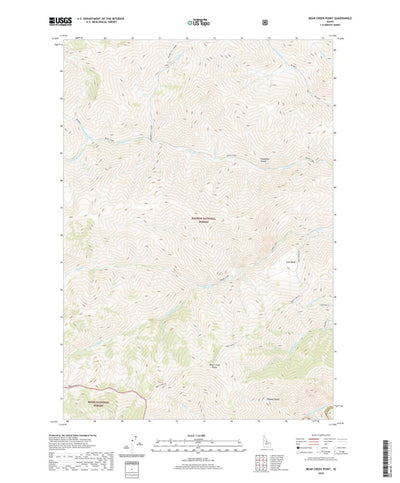 United States Geological Survey Bear Creek Point, ID (2020, 24000-Scale) digital map