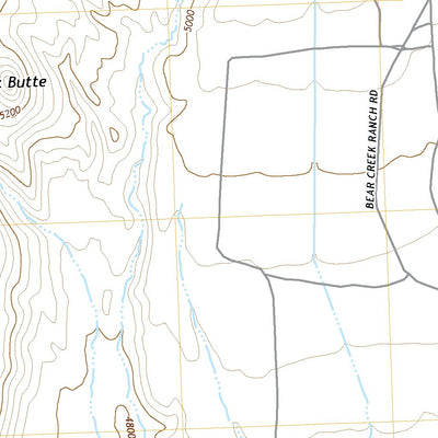 United States Geological Survey Bear Creek Ranch, WY (2021, 24000-Scale) digital map