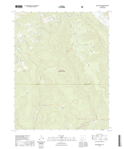 United States Geological Survey Bear Mountain, CO (2022, 24000-Scale) digital map