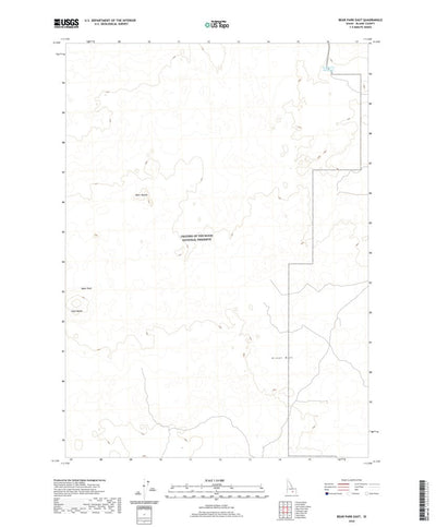 United States Geological Survey Bear Park East, ID (2020, 24000-Scale) digital map