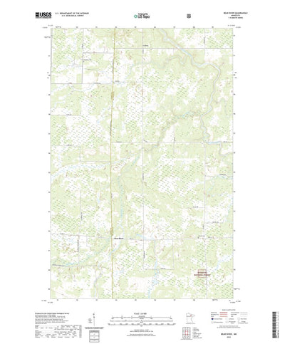 United States Geological Survey Bear River, MN (2022, 24000-Scale) digital map