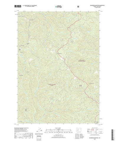 United States Geological Survey Bearbones Mountain, OR (2020, 24000-Scale) digital map