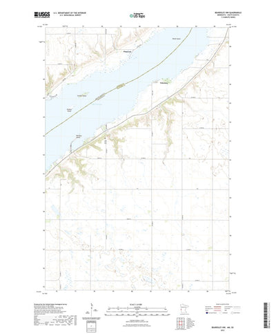 United States Geological Survey Beardsley NW, MN (2022, 24000-Scale) digital map