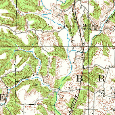 United States Geological Survey Beardstown, IL (1944, 62500-Scale) digital map