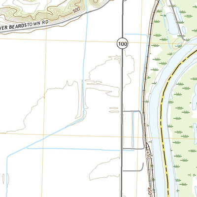 United States Geological Survey Beardstown, IL (2021, 24000-Scale) digital map