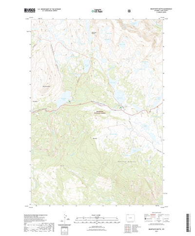 United States Geological Survey Beartooth Butte, WY (2021, 24000-Scale) digital map