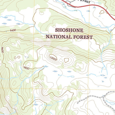 United States Geological Survey Beartooth Butte, WY (2021, 24000-Scale) digital map