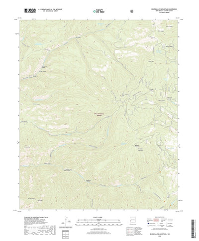 United States Geological Survey Bearwallow Mountain, NM (2020, 24000-Scale) digital map