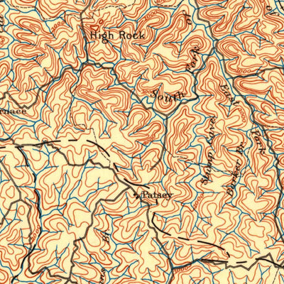 United States Geological Survey Beattyville, KY (1892, 125000-Scale) digital map