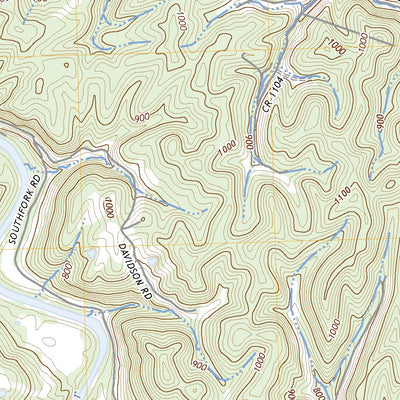 United States Geological Survey Beattyville, KY (2022, 24000-Scale) digital map