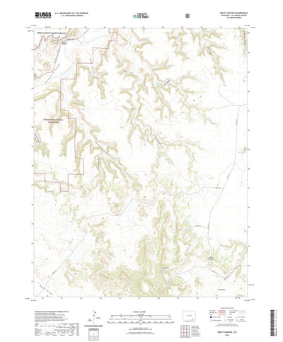 United States Geological Survey Beaty Canyon, CO (2022, 24000-Scale) digital map
