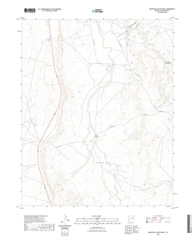 United States Geological Survey Beautiful Valley Well, AZ (2021, 24000-Scale) digital map