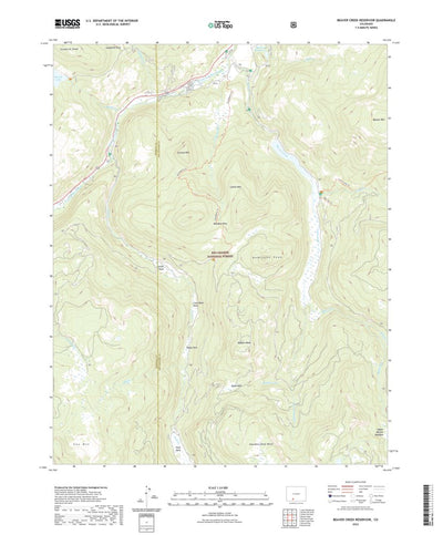 United States Geological Survey Beaver Creek Reservoir, CO (2022, 24000-Scale) digital map