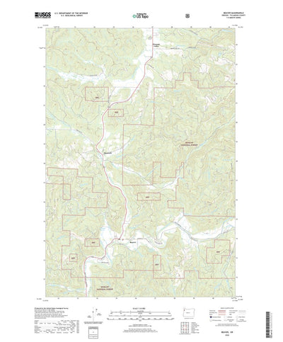 United States Geological Survey Beaver, OR (2020, 24000-Scale) digital map