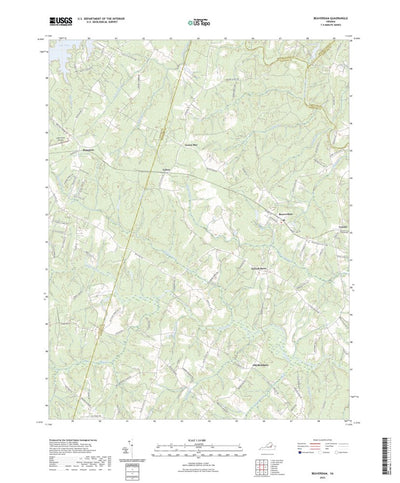 United States Geological Survey Beaverdam, VA (2022, 24000-Scale) digital map