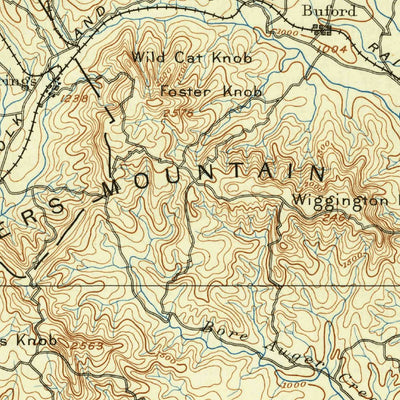United States Geological Survey Bedford, VA (1891, 125000-Scale) digital map
