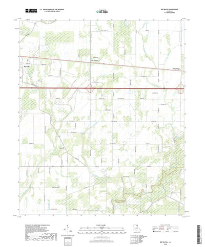United States Geological Survey Bee Bayou, LA (2020, 24000-Scale) digital map