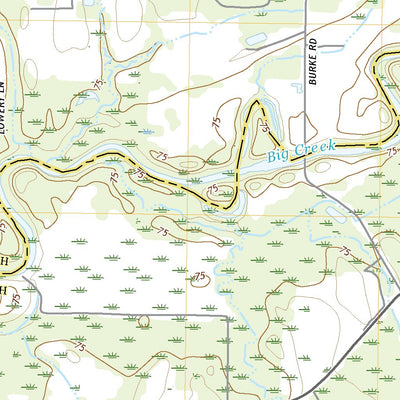United States Geological Survey Bee Bayou, LA (2020, 24000-Scale) digital map
