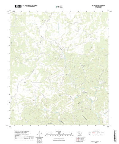 United States Geological Survey Bee Cave Hollow, TX (2022, 24000-Scale) digital map