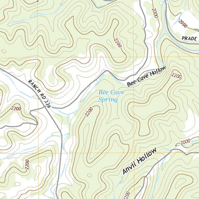 United States Geological Survey Bee Cave Hollow, TX (2022, 24000-Scale) digital map