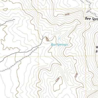 United States Geological Survey Bee Springs Canyon, CA (2021, 24000-Scale) digital map