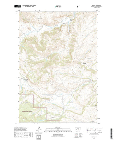 United States Geological Survey Beehive, MT (2020, 24000-Scale) digital map