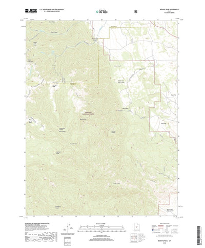 United States Geological Survey Beehive Peak, UT (2020, 24000-Scale) digital map