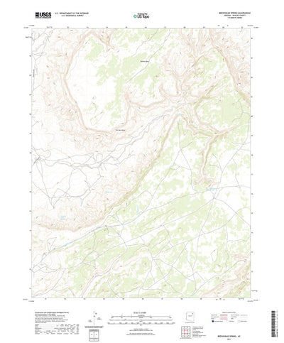 United States Geological Survey Beeshsikad Spring, AZ (2021, 24000-Scale) digital map
