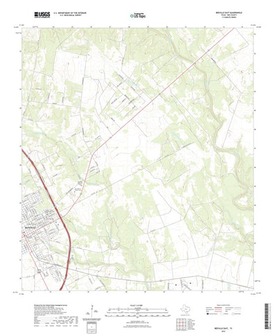 United States Geological Survey Beeville East, TX (2022, 24000-Scale) digital map