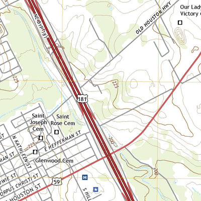 United States Geological Survey Beeville East, TX (2022, 24000-Scale) digital map