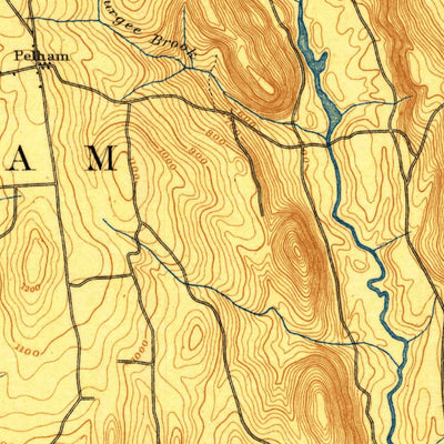 United States Geological Survey Belchertown, MA (1890, 62500-Scale) digital map