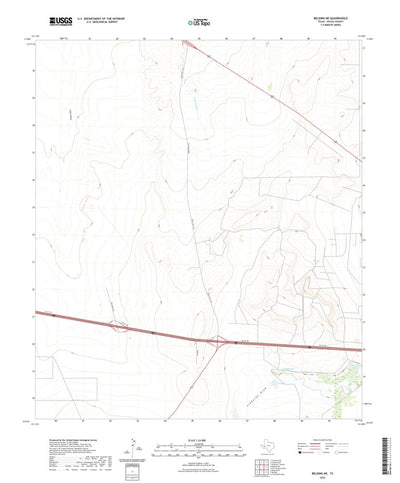 United States Geological Survey Belding NE, TX (2022, 24000-Scale) digital map