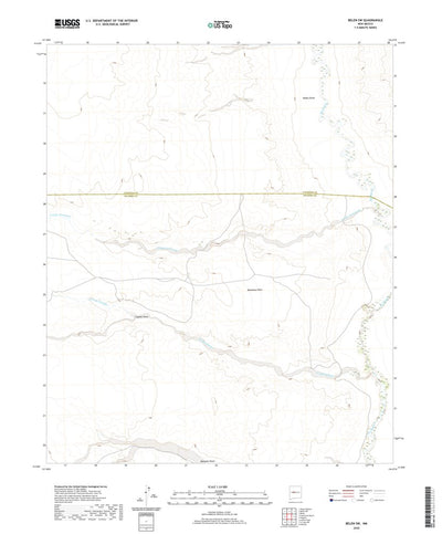 United States Geological Survey Belen SW, NM (2020, 24000-Scale) digital map