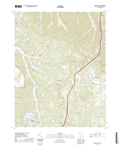 United States Geological Survey Belews Creek, MO (2021, 24000-Scale) digital map