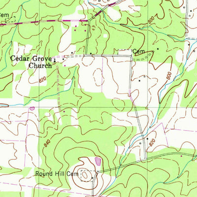 United States Geological Survey Belfast, TN (1949, 24000-Scale) digital map