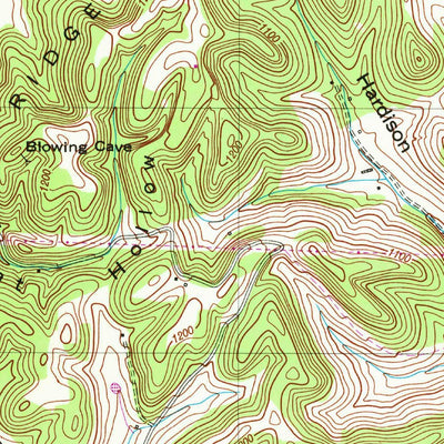 United States Geological Survey Belfast, TN (1949, 24000-Scale) digital map