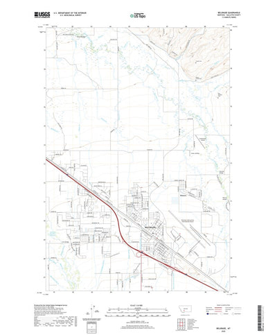 United States Geological Survey Belgrade, MT (2020, 24000-Scale) digital map