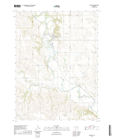 United States Geological Survey Belgrade, NE (2021, 24000-Scale) digital map