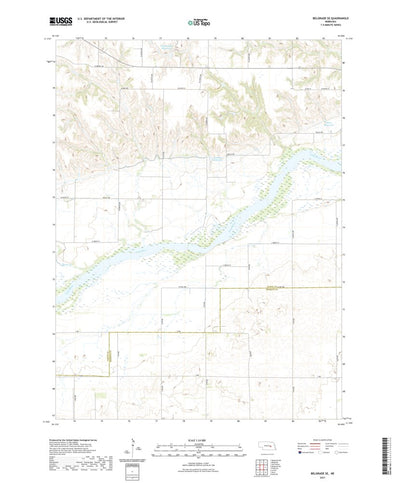 United States Geological Survey Belgrade SE, NE (2021, 24000-Scale) digital map