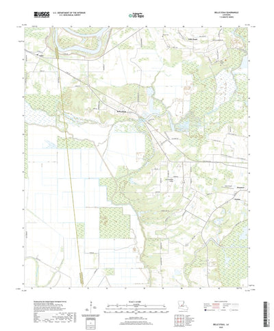 United States Geological Survey Belle d'Eau, LA (2020, 24000-Scale) digital map