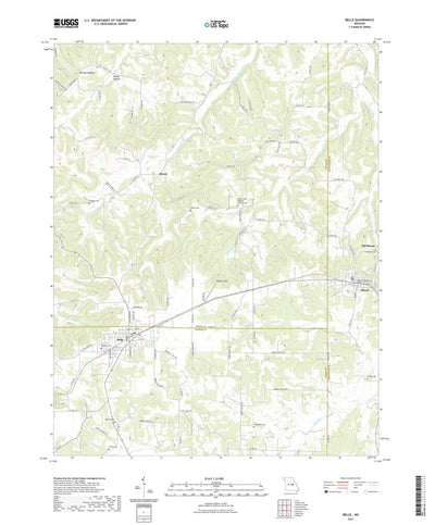 United States Geological Survey Belle, MO (2021, 24000-Scale) digital map