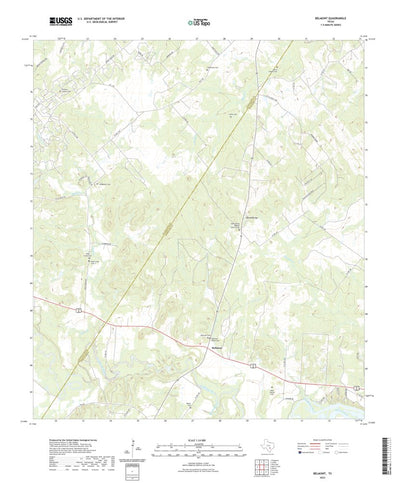 United States Geological Survey Belmont, TX (2022, 24000-Scale) digital map