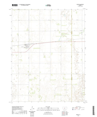 United States Geological Survey Belpre, KS (2022, 24000-Scale) digital map